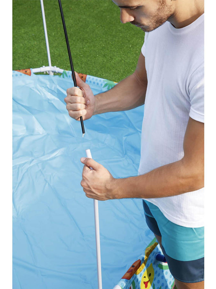 Piscina Bestway Redonda Con Toldo y Neblina Agua 2.44MX51Cm 5