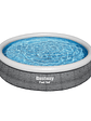 Piscina Bestway Redonda Fácil Armado FastSet con Filtro Gris 3.66MX76cm - Miniatura 1