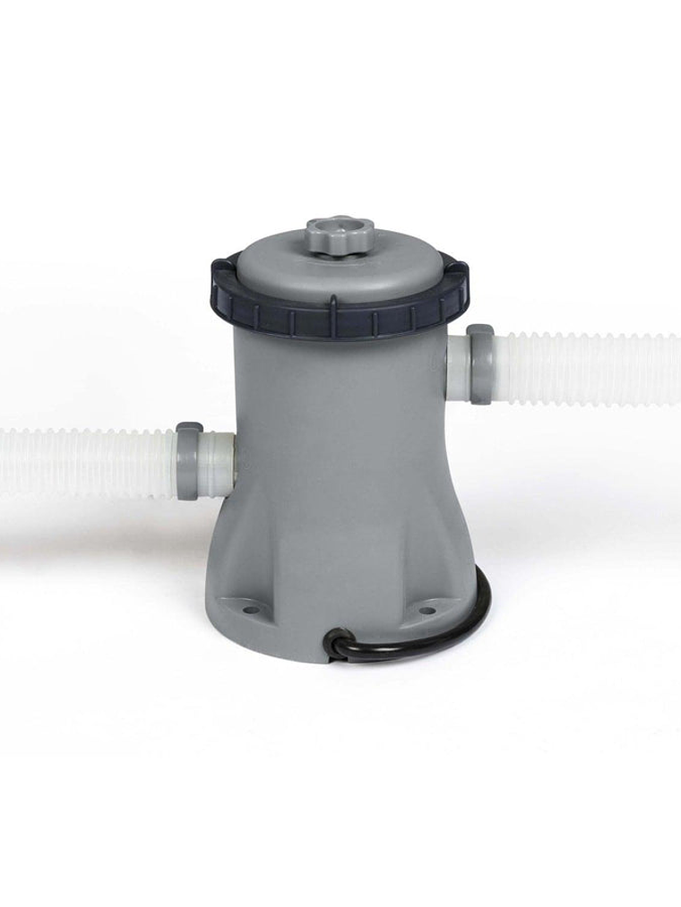 Piscina Bestway Redonda Fácil Armado FastSet con Filtro Gris 3.66MX76cm 7