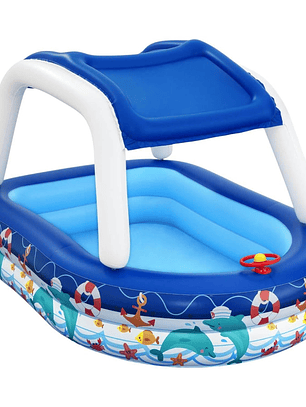 Piscina Inflable Bestway Con Toldo Desmontable 213x155x132cm