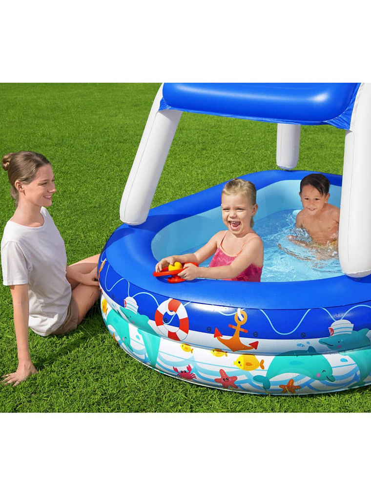 Piscina Inflable Bestway Con Toldo Desmontable 213x155x132cm 4