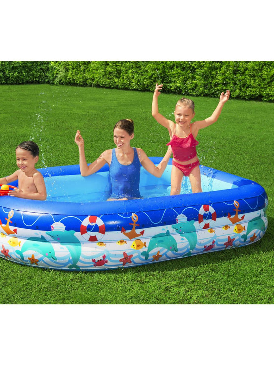 Piscina Inflable Bestway Con Toldo Desmontable 213x155x132cm 8