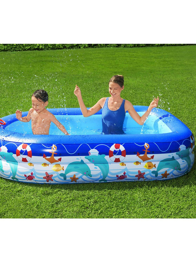 Piscina Inflable Bestway Con Toldo Desmontable 213x155x132cm 11