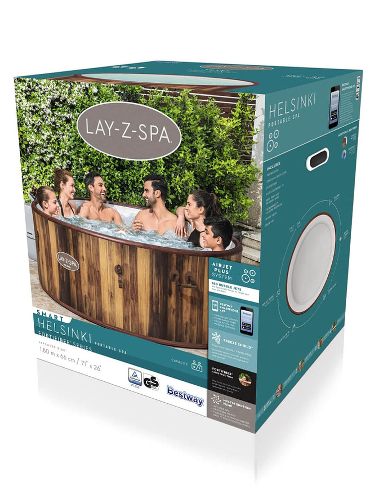 Hot Tub Spa Inflable Helsinki Smart Wifi 7 Personas 10