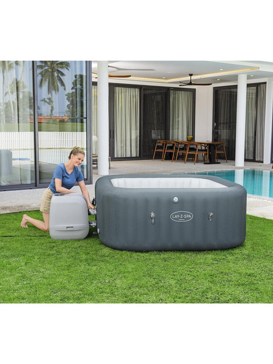 Hot Tub Jacuzzi Inflable Hawaii Hidromasaje 6 Pers Bestway 8