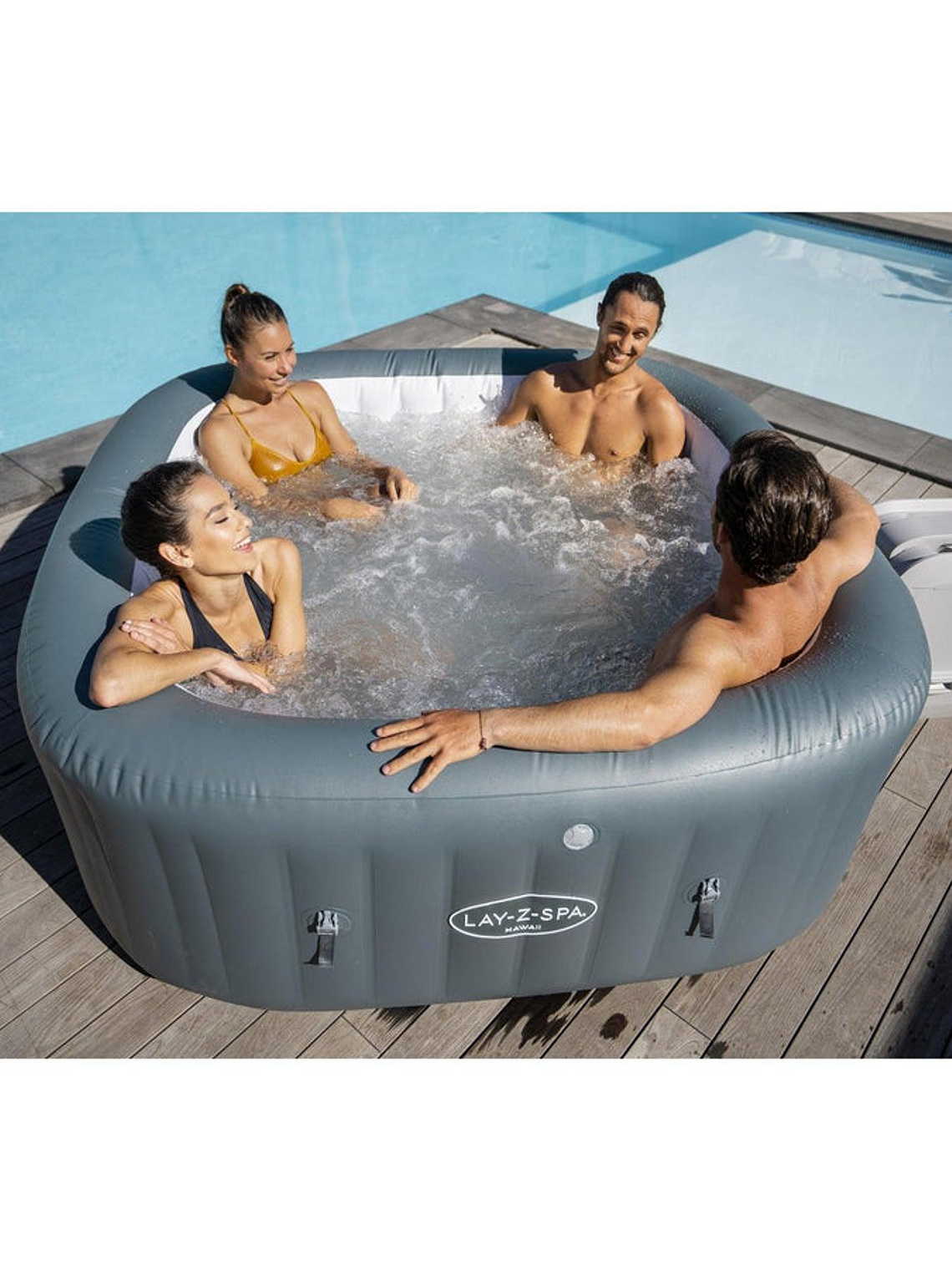 Hot Tub Jacuzzi Inflable Hawaii Hidromasaje 6 Pers Bestway 13