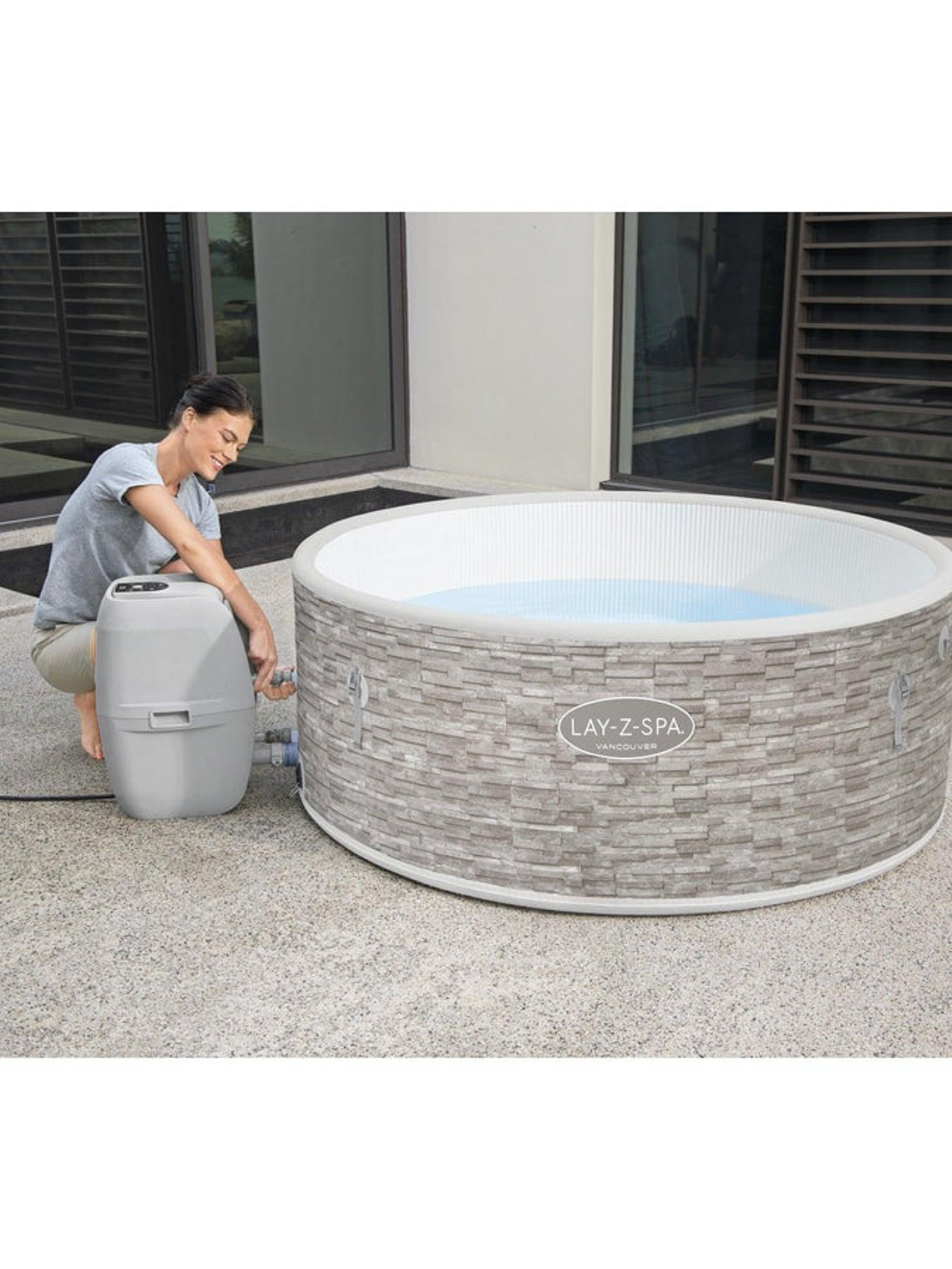 Hot Tub Spa Jacuzzi Inflable Vancouver 5 Personas Bestway 8
