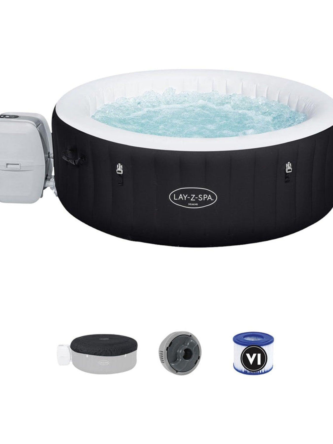 Hot Tub Spa Jacuzzi Inflable Miami 4 Personas Bestway 2