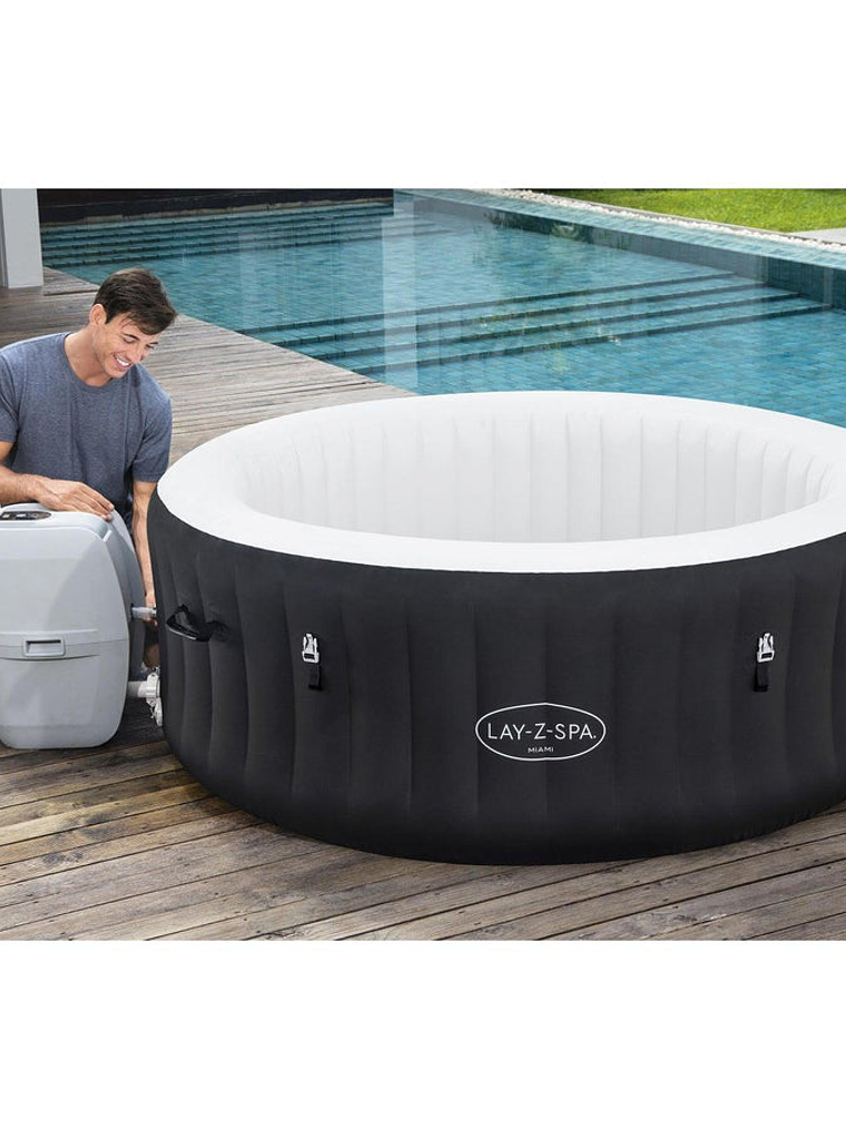 Hot Tub Spa Jacuzzi Inflable Miami 4 Personas Bestway 9