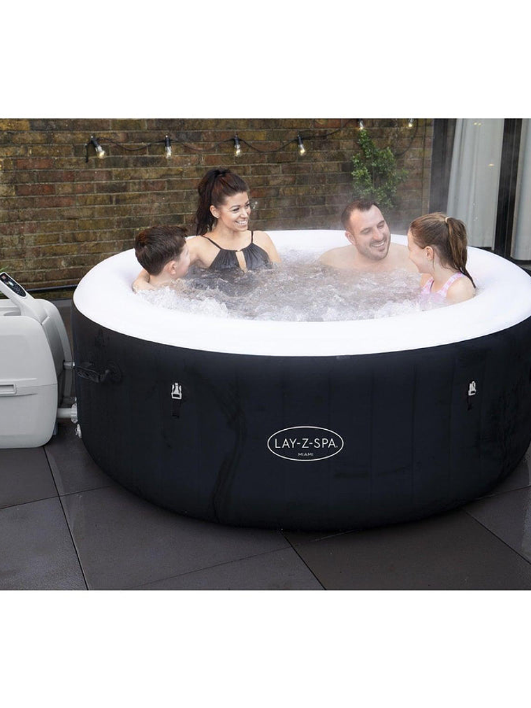 Hot Tub Spa Jacuzzi Inflable Miami 4 Personas Bestway 11