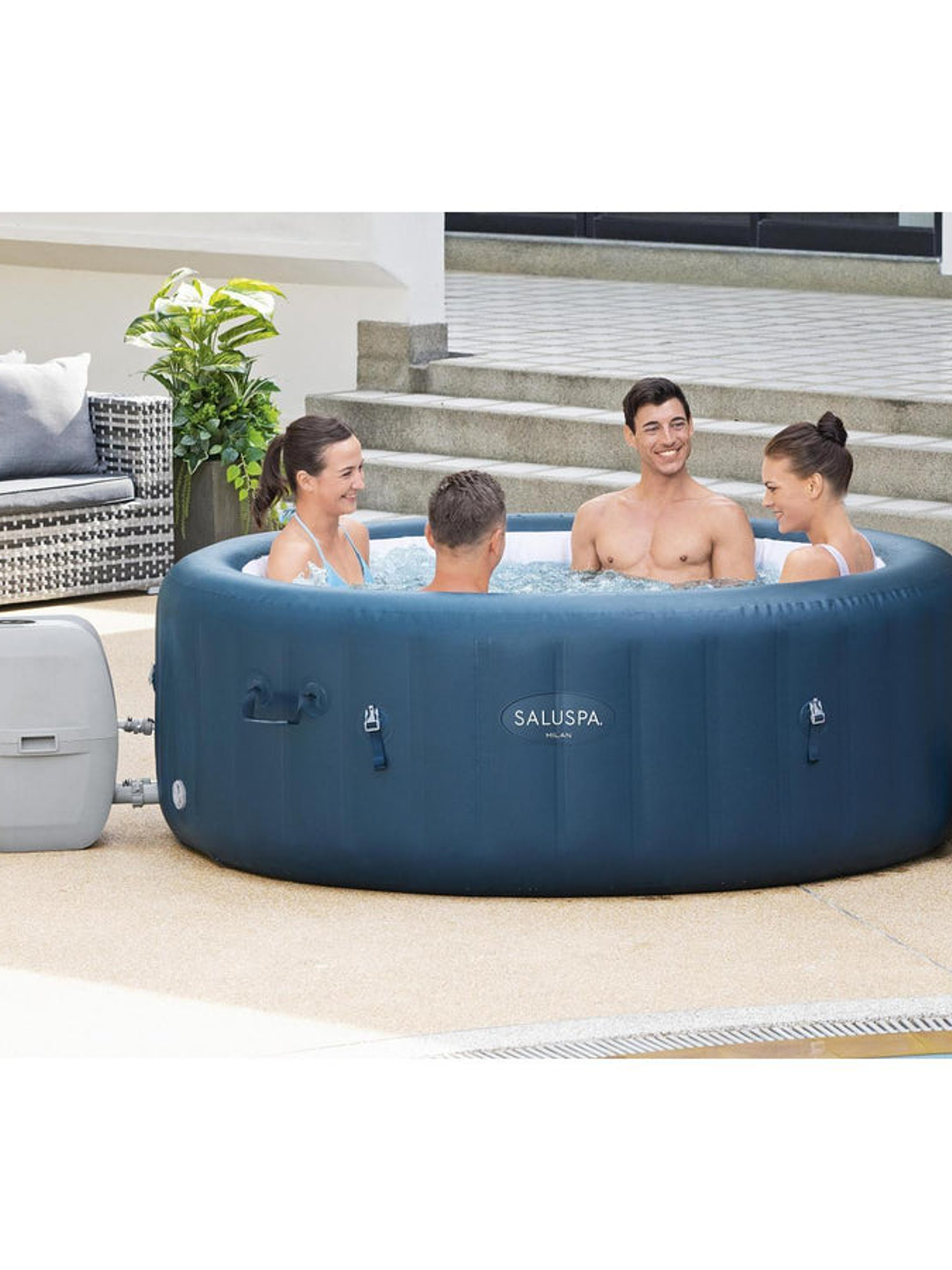 Hot Tub Spa Jacuzzi Milan Airjet Plus 6 Personas Bestway 6