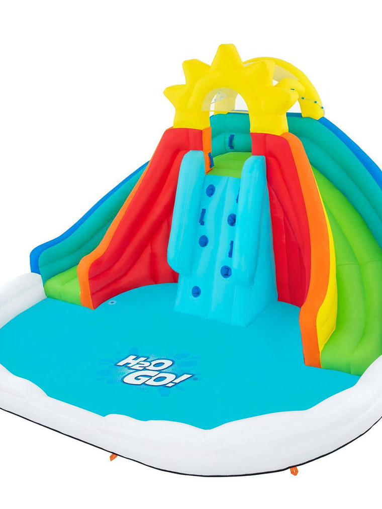 Parque Castillo Tobogan Acuático Inflable 4.50x3.82x2.77m 3