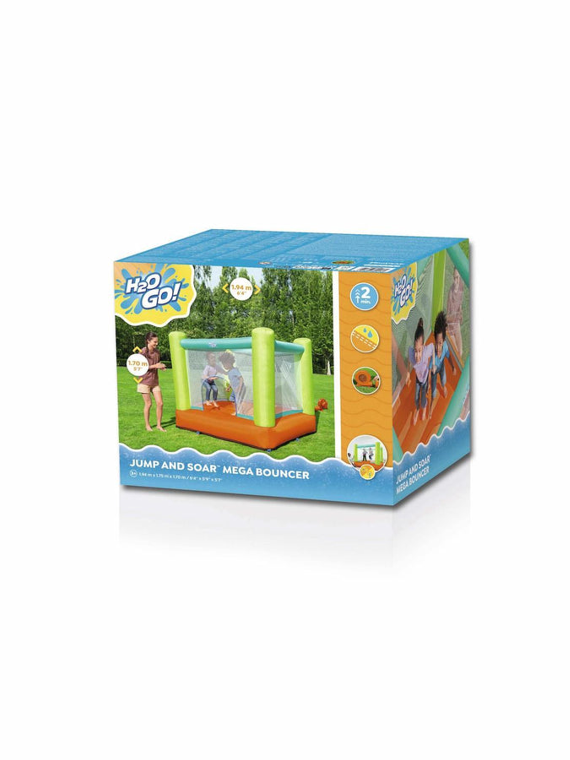 Castillo Saltador Inflable para niños 1.94m x 1.75m x 1.70m 6