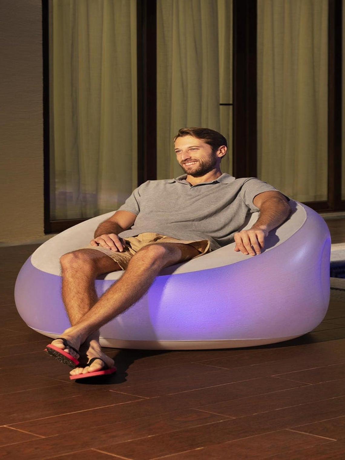 Sillón Inflable Inflate-A-Chair™ Led 1,02MX97CmX71Cm Bestway 2