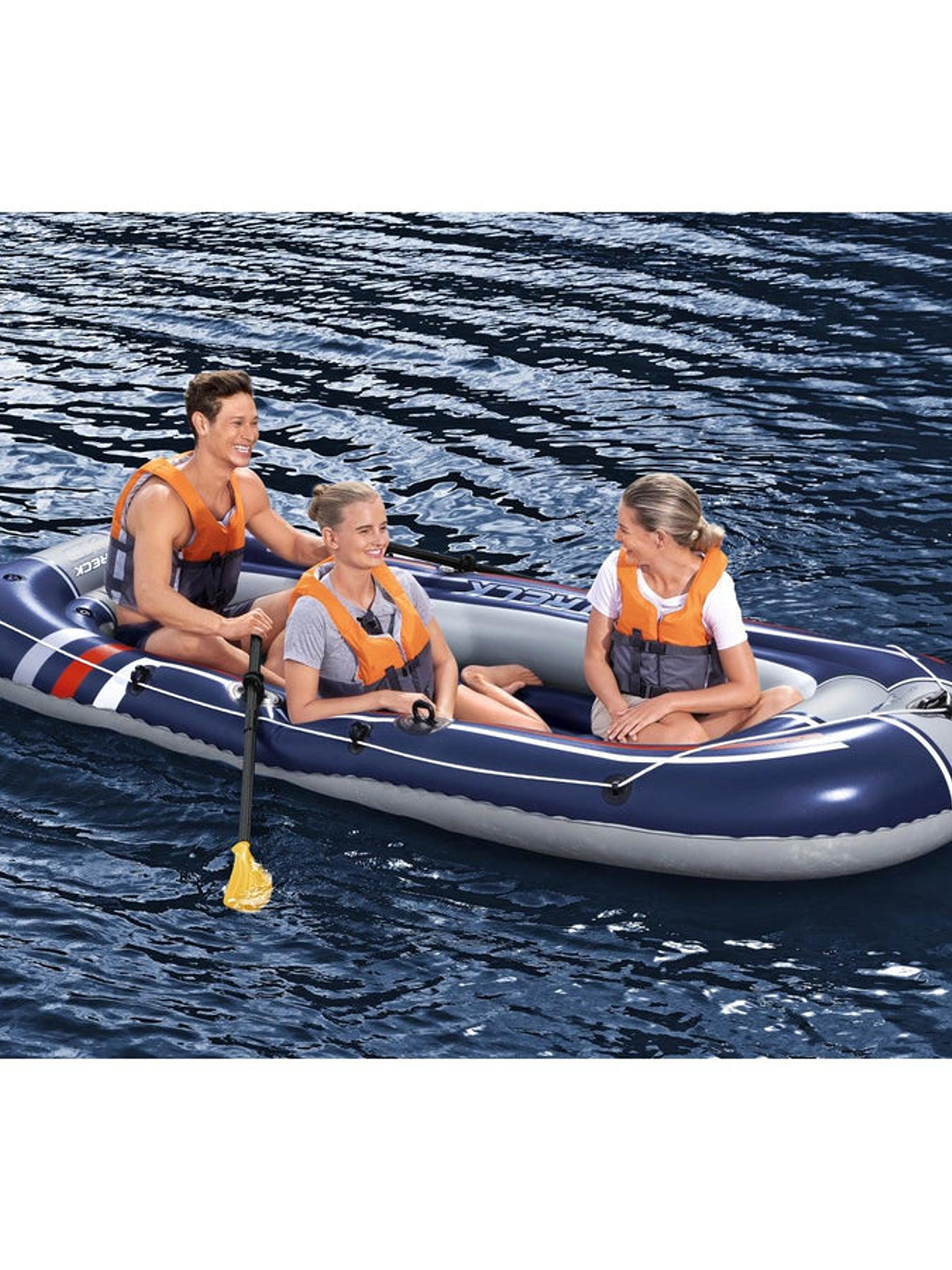 Bote Inflable Con Remos E Infl Treck X3 3.07MX1.26M Bestway 13