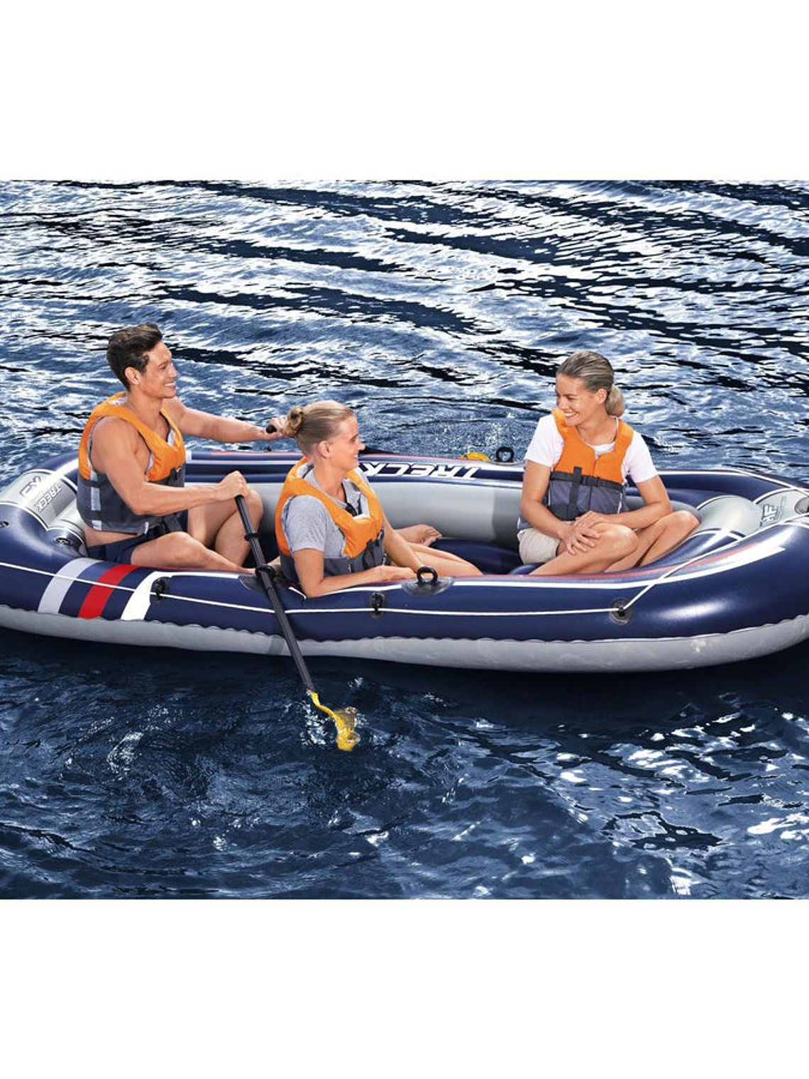 Bote Inflable Con Remos E Infl Treck X3 3.07MX1.26M Bestway 14