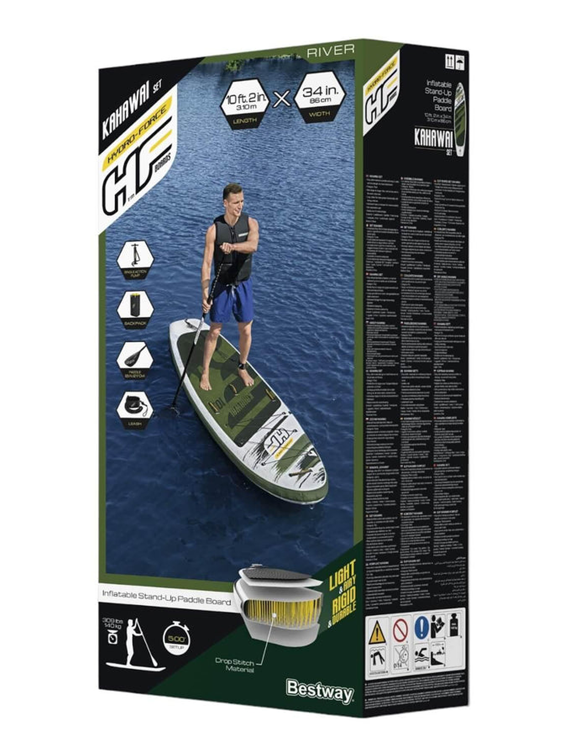 Stand Up Paddle Inflable Kahawai Set 310x86x15cm Bestway 20