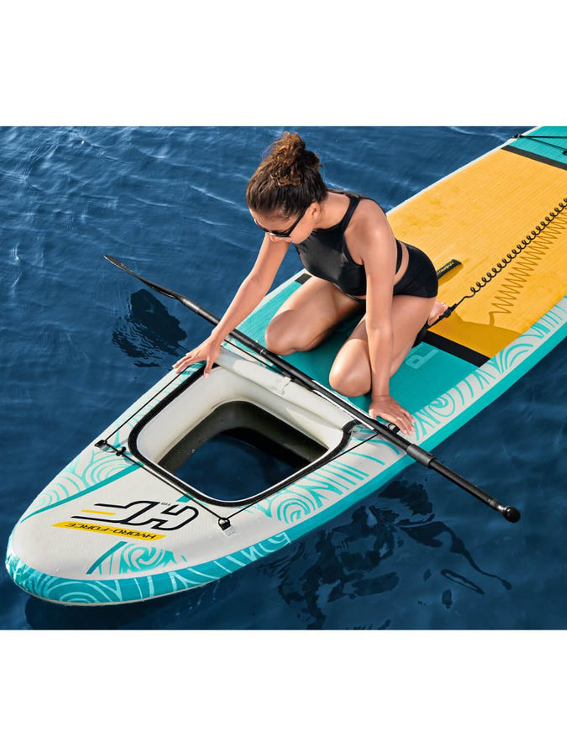 Stand Up Paddle Inflable Set con ventana 340x89x15cm Bestway 11
