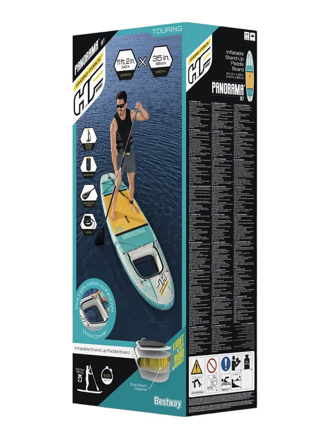 Stand Up Paddle Inflable Set con ventana 340x89x15cm Bestway 19