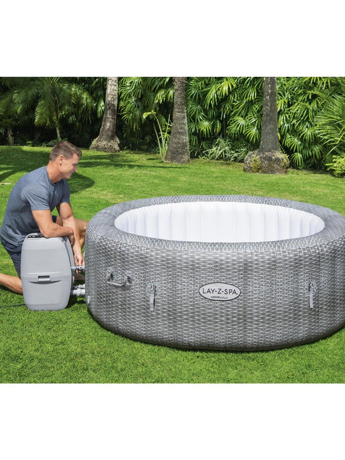 Hot Tub Spa Jacuzzi Inflable Honolulu 6 Personas Bestway 4