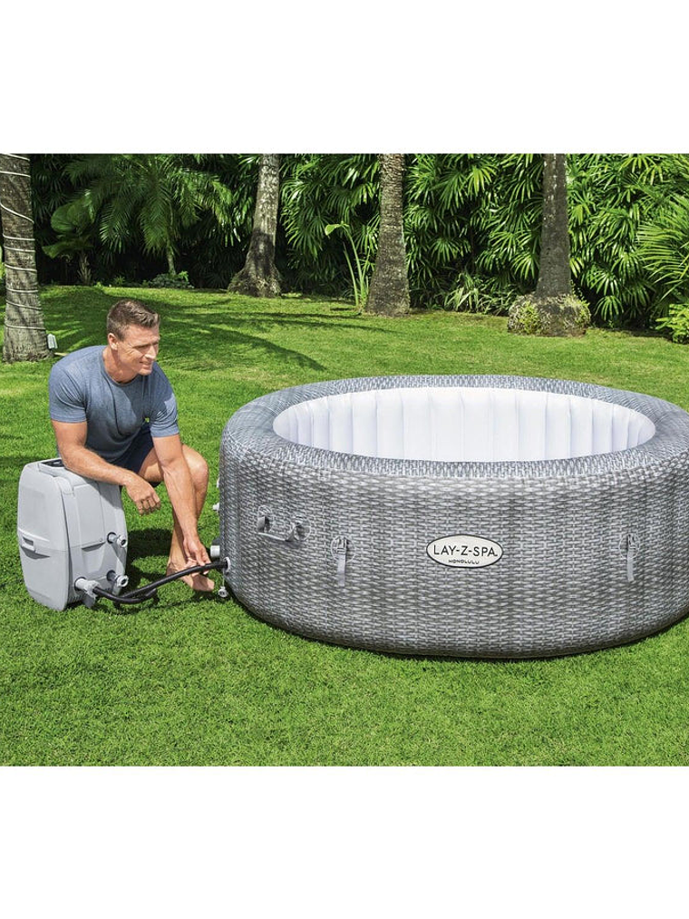 Hot Tub Spa Jacuzzi Inflable Honolulu 6 Personas Bestway 11