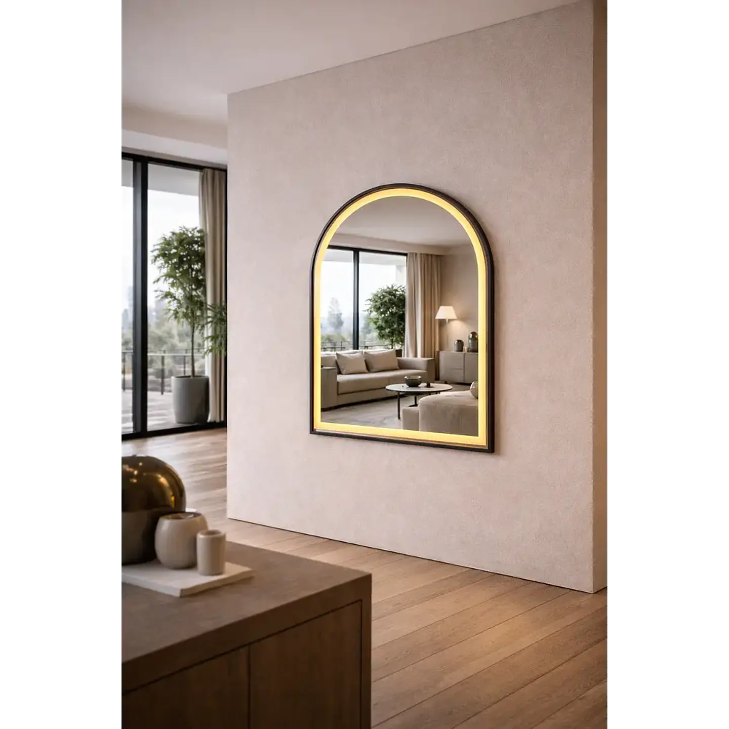 Espejo LED Arco L06 Black 50x70 cm 4