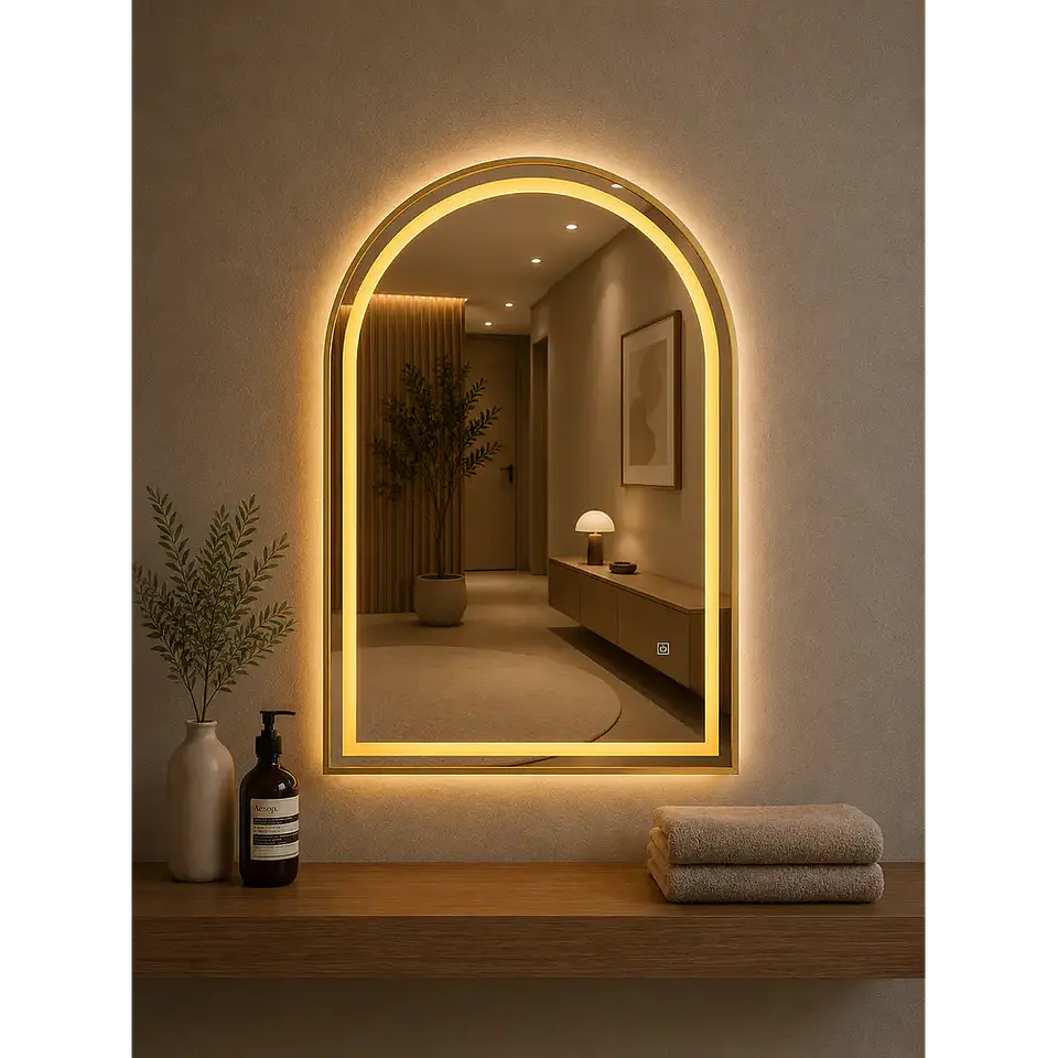 Espejo LED Arco L06 Golden 50x70 cm 4
