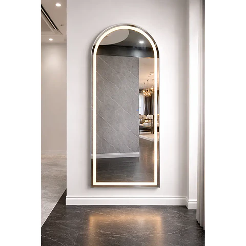 Espejo Cuerpo Entero Led L06 Silver (Plateado) 70x150cm