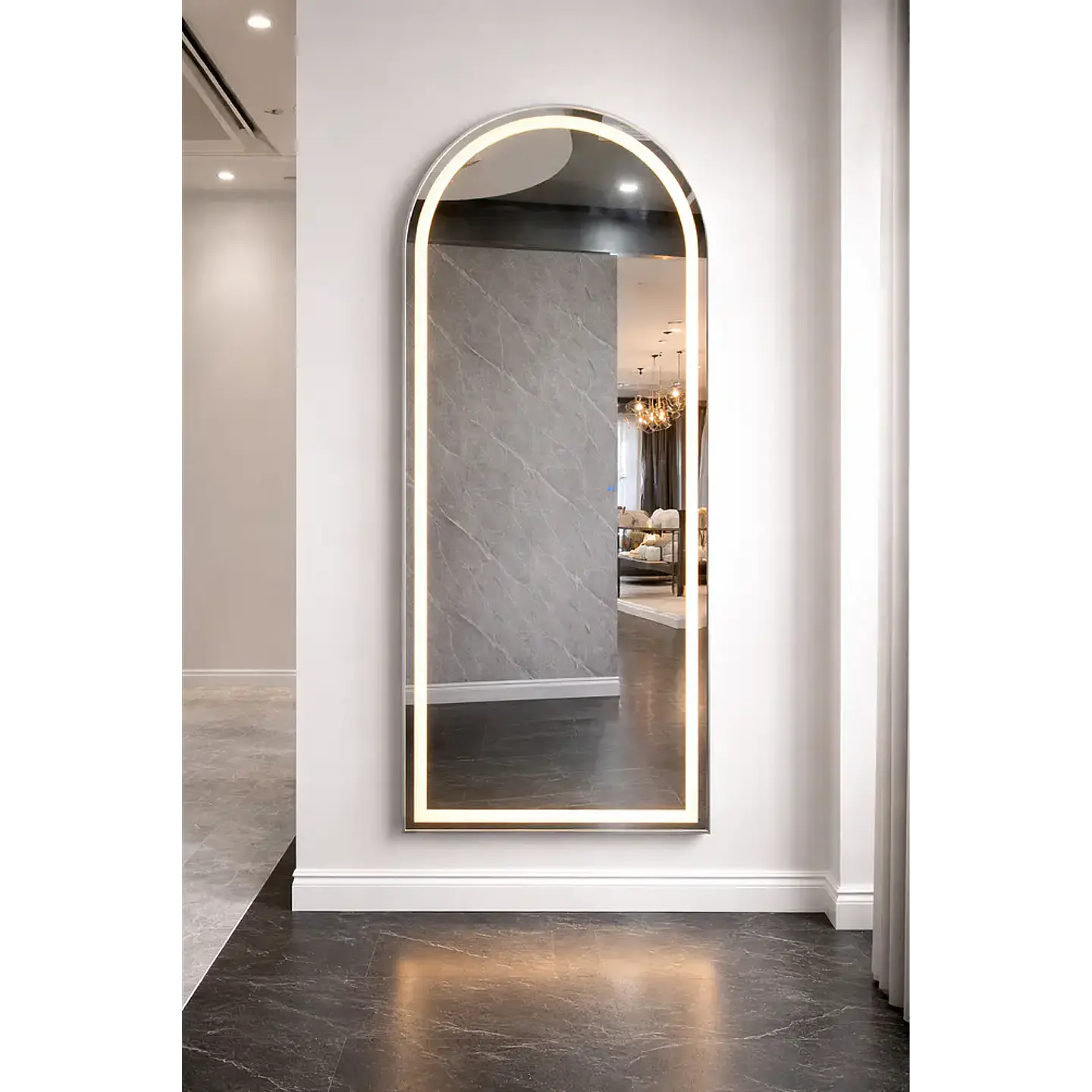 Espejo Cuerpo Entero Led L06 Silver (Plateado) 70x150cm 1