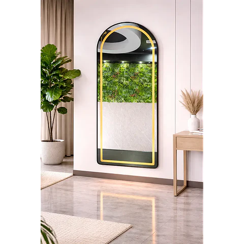 Espejo Cuerpo Entero Led L06 Black 70x150 cm
