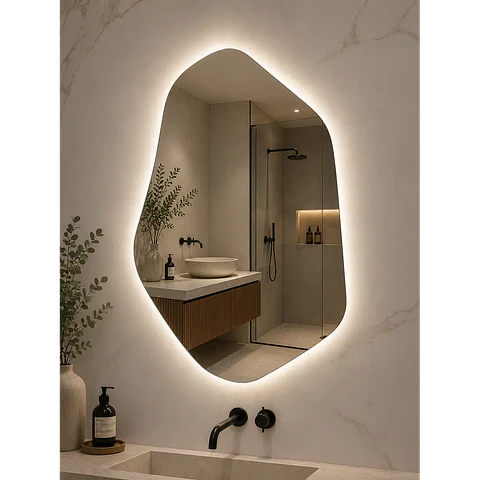 Espejo LED Irregular L14 Sin Marco 80x50 cm