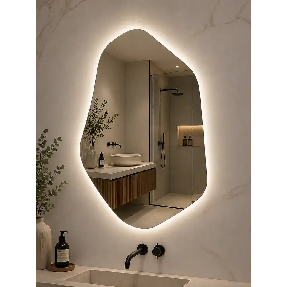 Espejo LED Irregular L14 Sin Marco 80x50 cm 1