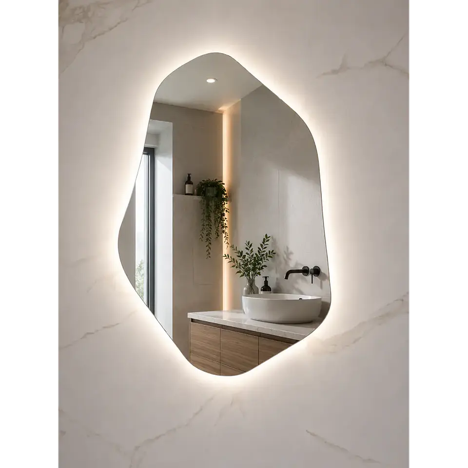 Espejo LED Irregular L14 Sin Marco 80x50 cm 2