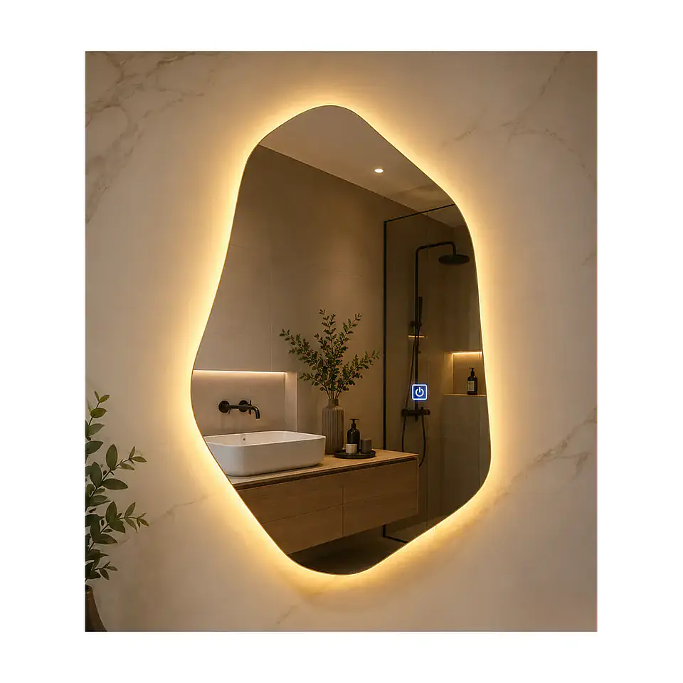 Espejo LED Irregular L14 Sin Marco 80x50 cm 3