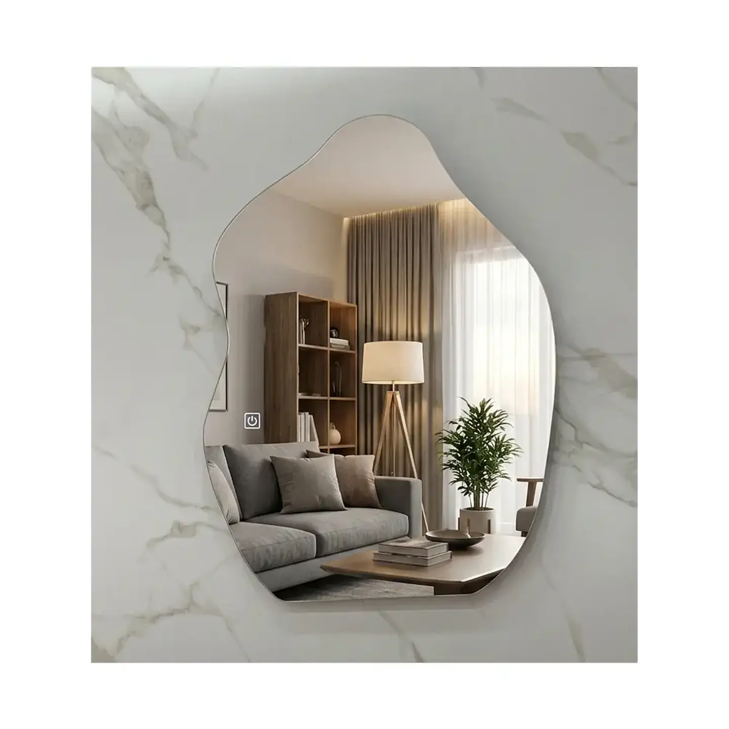 Espejo LED Irregular Sin Marco 70x90 cm 1