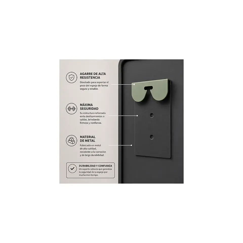 Espejo LED Redondo L02 Black 70 cm 4