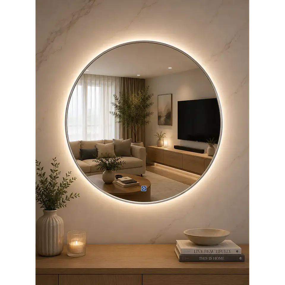 Espejo LED Redondo L02 Silver 70 cm 3