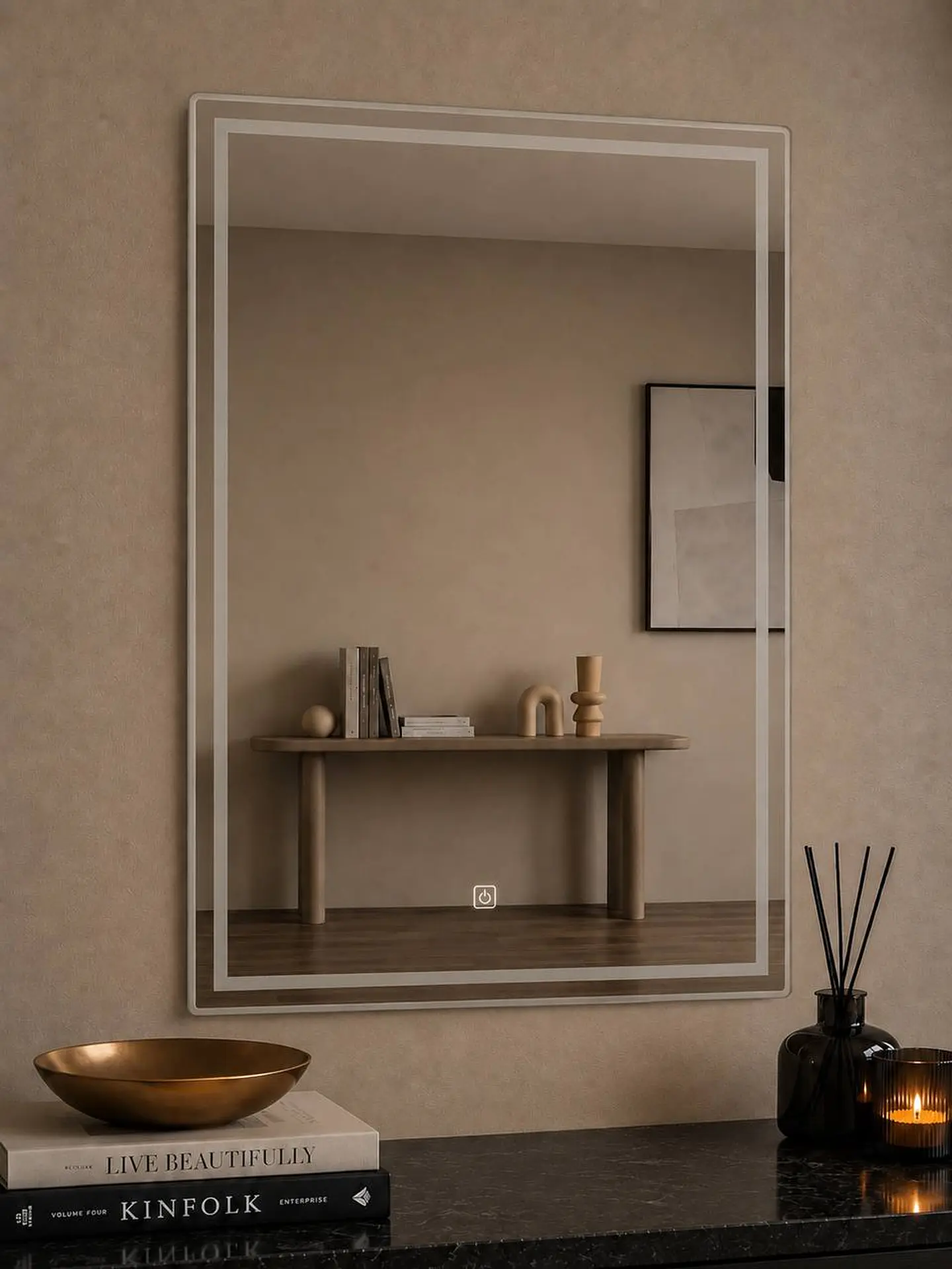 Espejo LED Vertical Sin Marco 60x80 cm 4