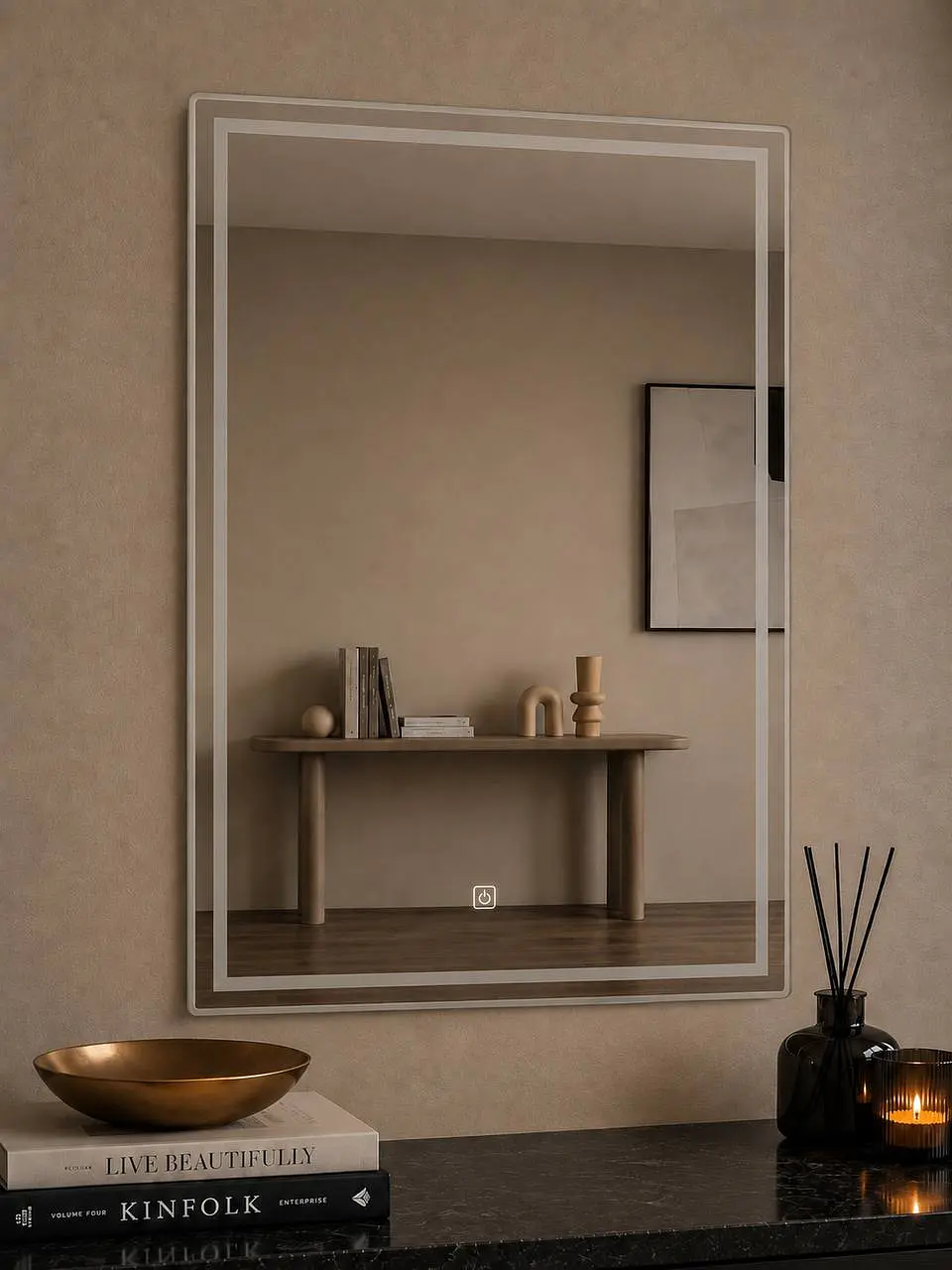 Espejo LED Vertical Sin Marco 60x80 cm 4