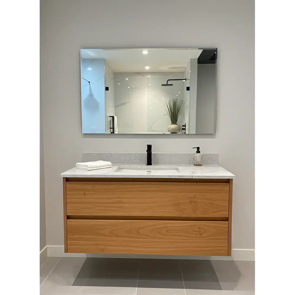 Espejo Biselado L15 Sin Marco 50x80 cm – Elegancia Minimalista para tus Espacios 2