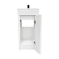Vanitorio A Piso Completo Blanco 40 cm Con Espejo LED - Miniatura 4