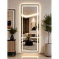 Espejo LED plateado de muro 70x180 cm | Instalación Vertical u Horizontal Con opcion a Pedestal - Miniatura 2