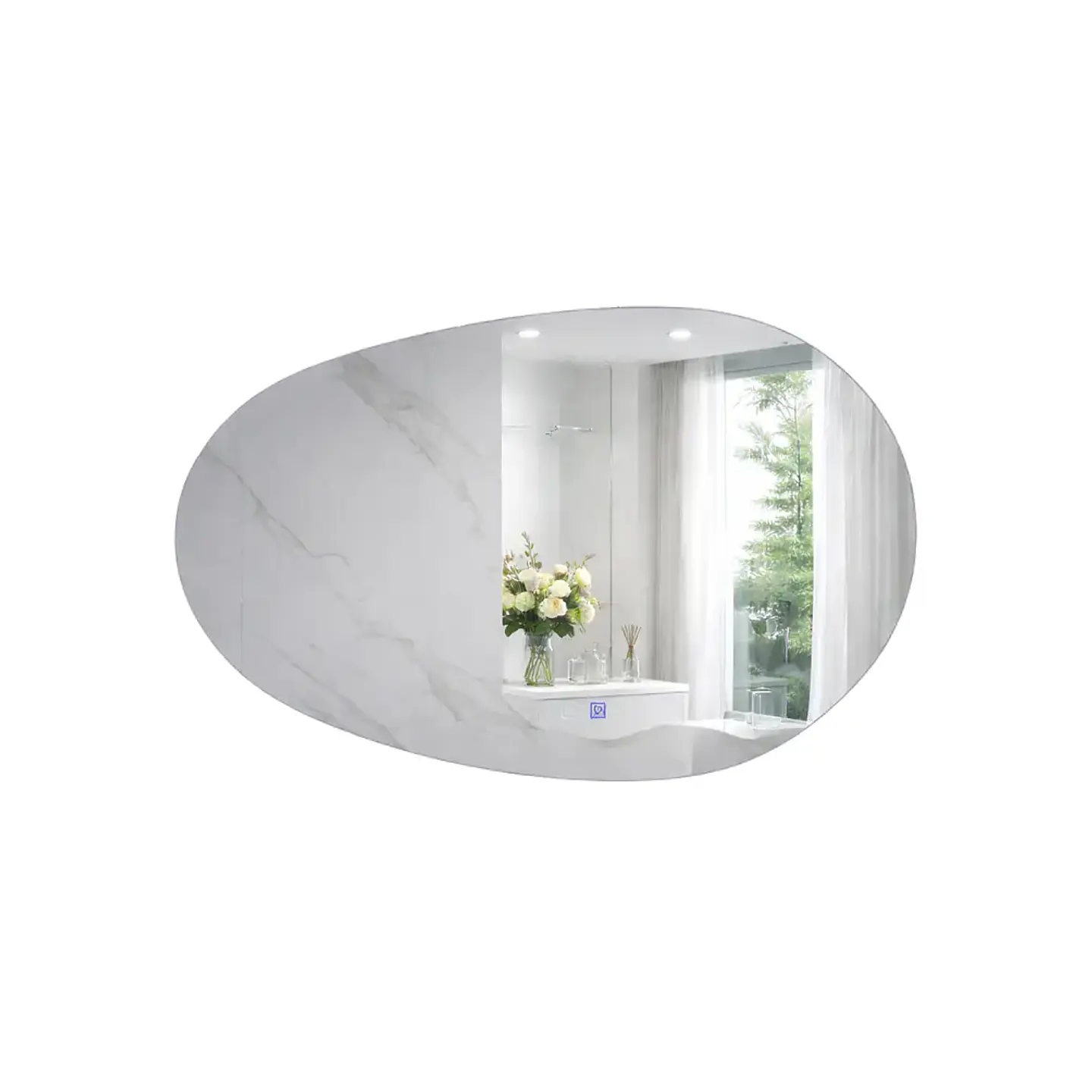 Espejo LED Para Baño Desempañante Sin Marco 90x60 cm 4