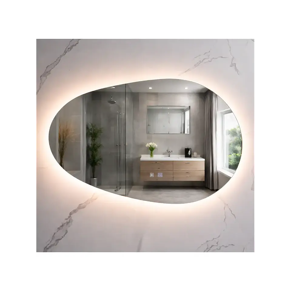 Espejo LED Para Baño Desempañante Sin Marco 90x60 cm 3
