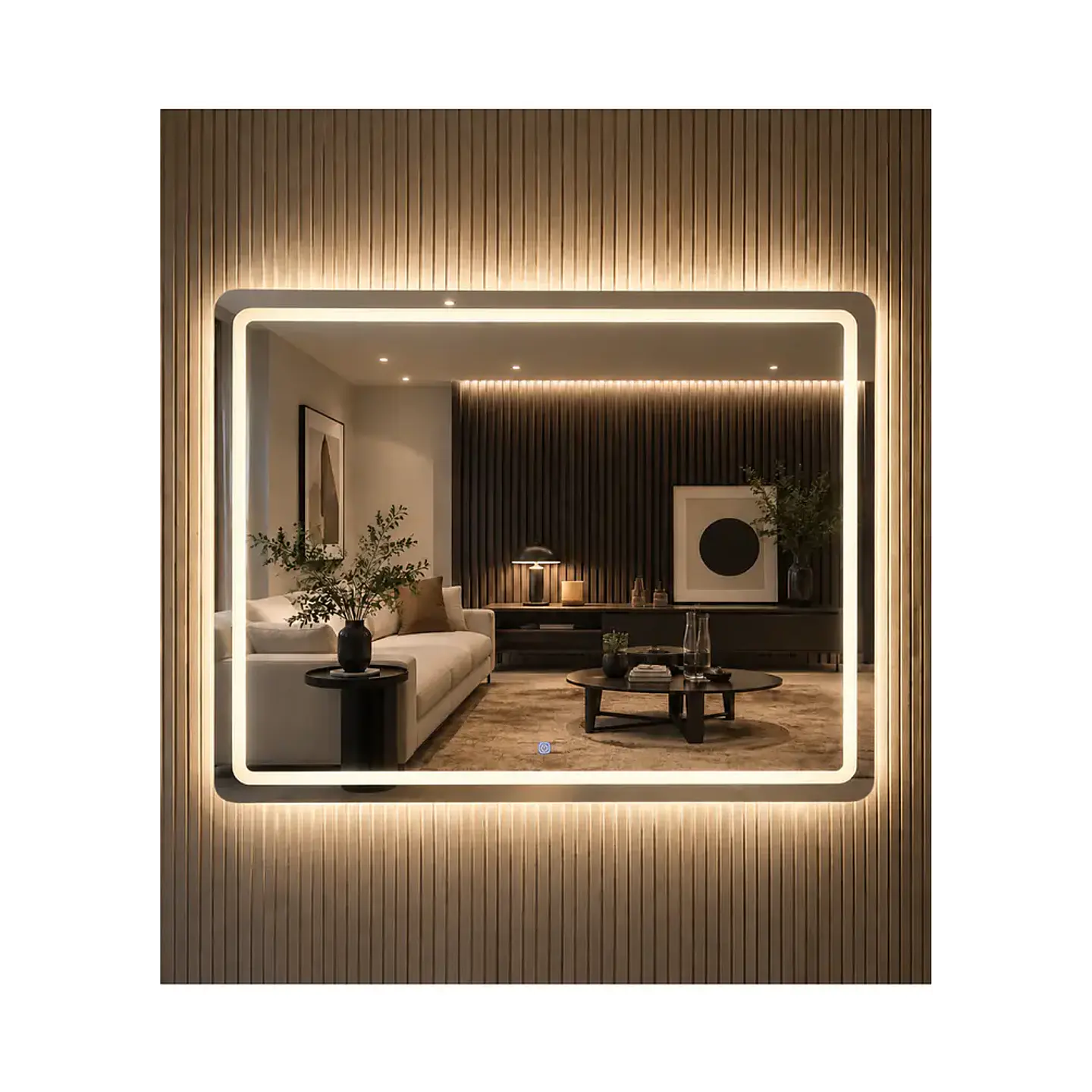 Espejo Led Rectangular L16 Sin Marco 100x75cm 1