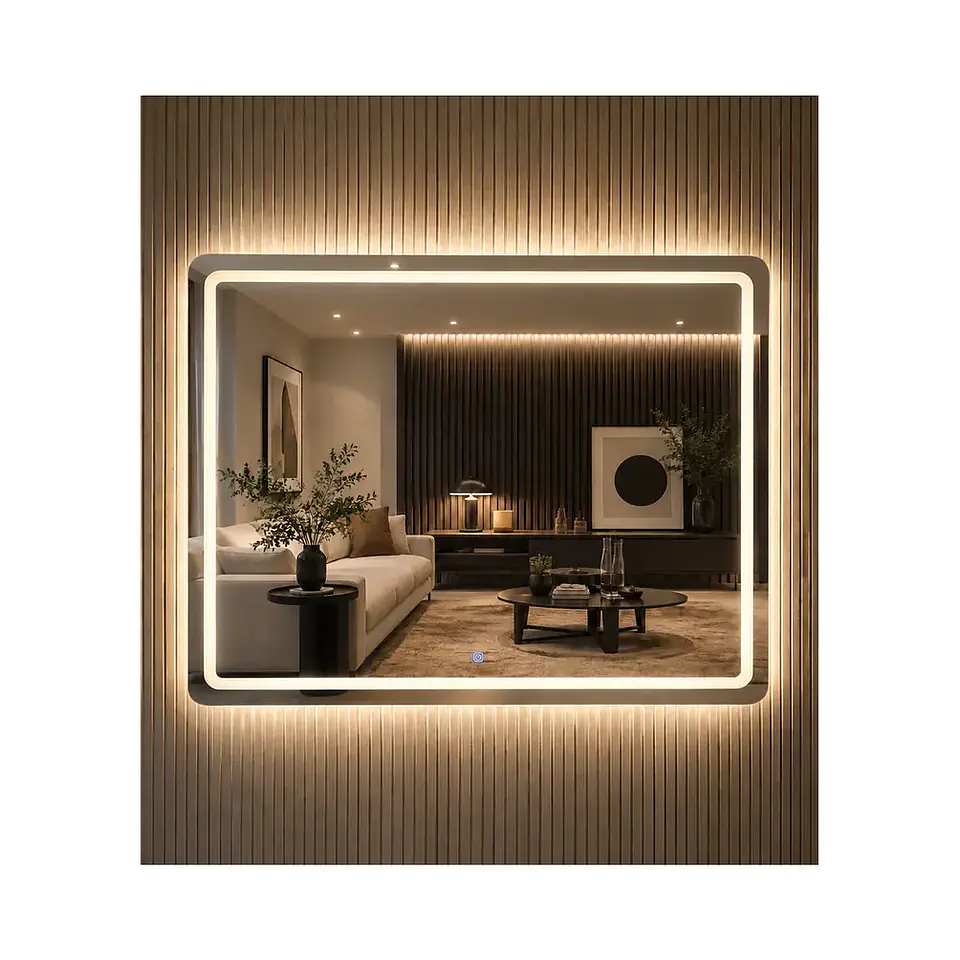Espejo Led Rectangular L16 Sin Marco 100x75cm 1