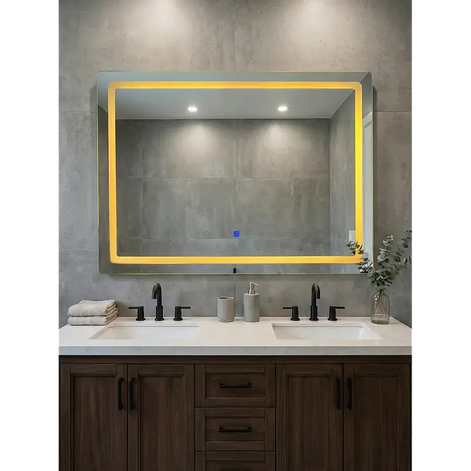 Espejo Led Rectangular L16 Sin Marco 100x75cm 4
