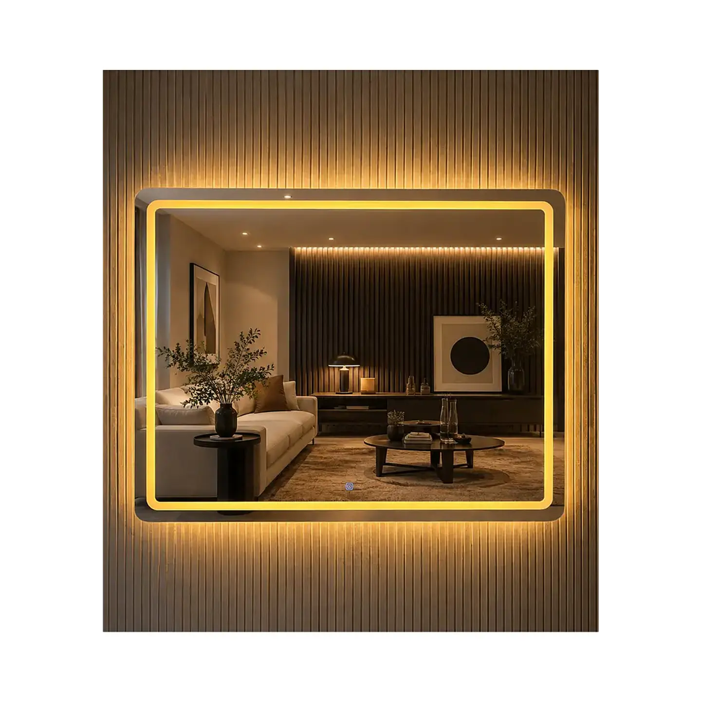 Espejo Led Rectangular L16 Sin Marco 100x75cm 2