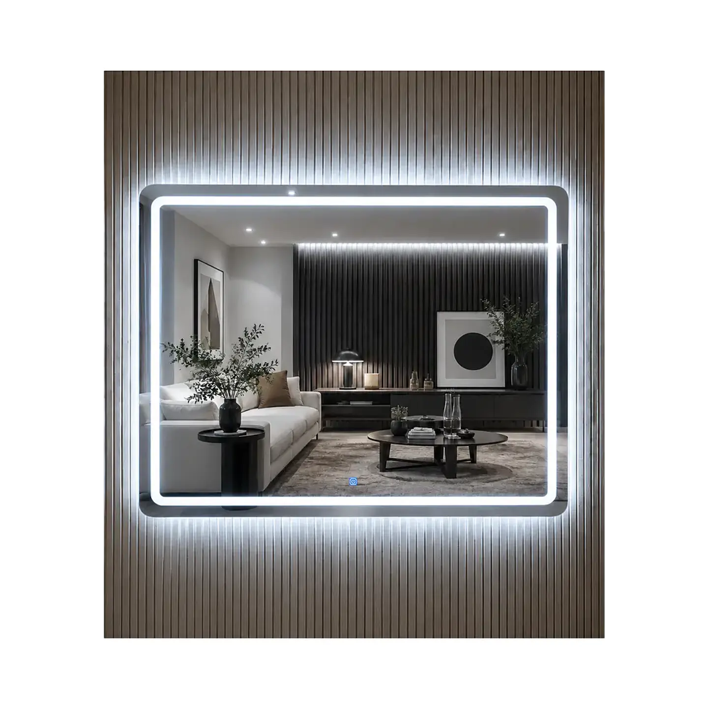 Espejo Led Rectangular L16 Sin Marco 100x75cm 3