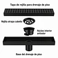 Rejilla de Desagüe Lineal para Ducha de Acero Inoxidable Negro Mate Premium 40cmx10cm - Miniatura 2